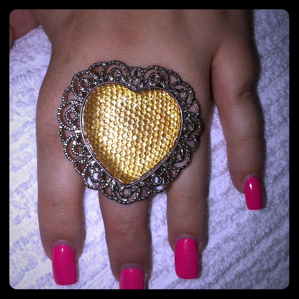 BIG heart ring